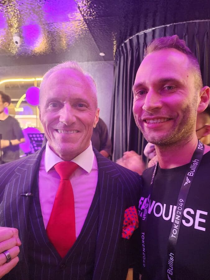 Simon Smaluhn mit Brian Rose