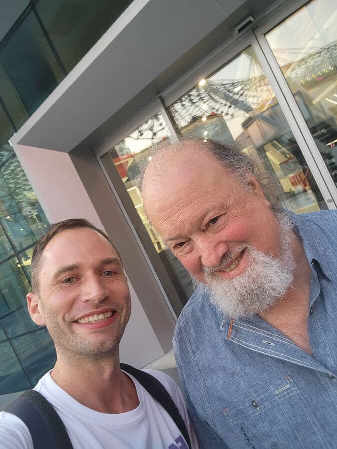 Simon Smaluhn mit David Chaum